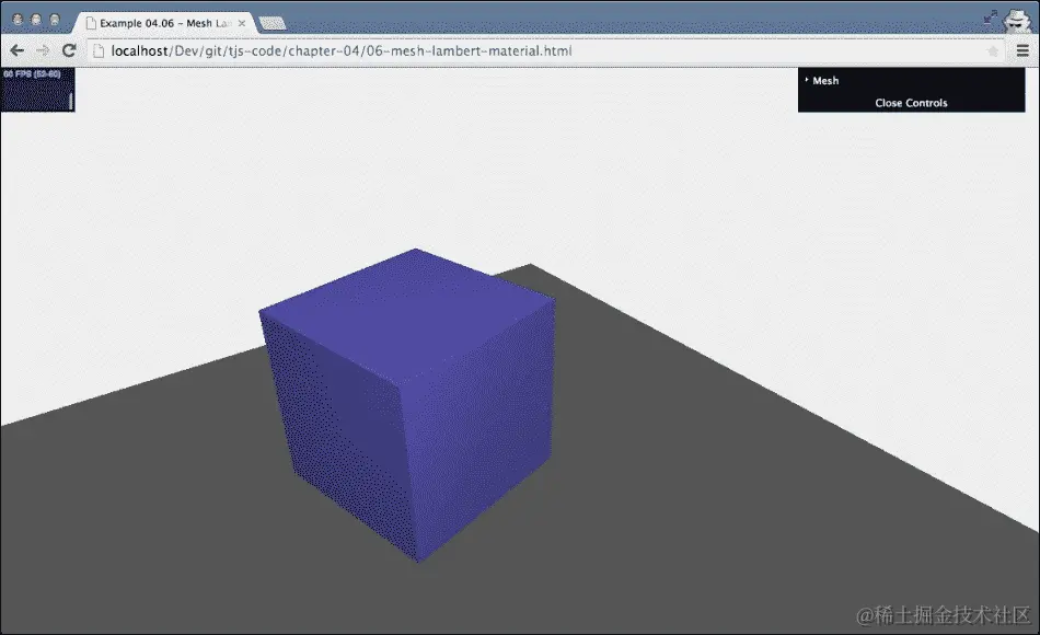 THREE.MeshLambertMaterial