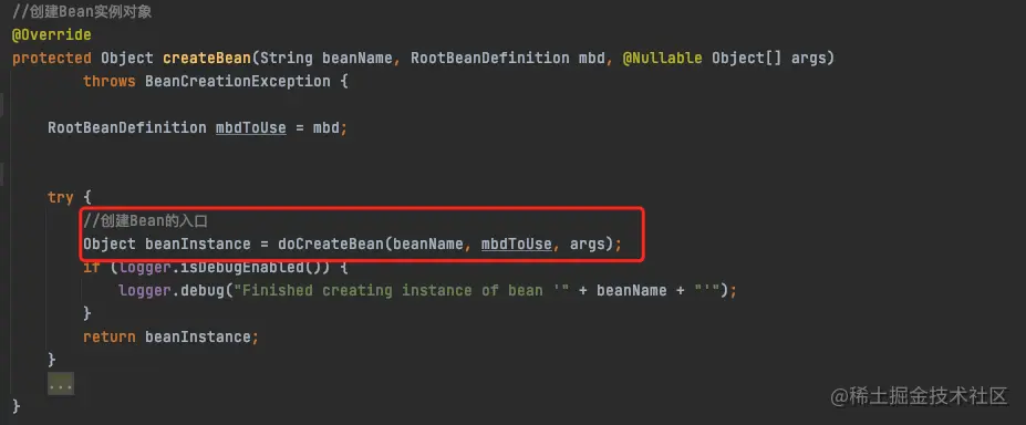AbstractAutowireCapableBeanFactory-createBean