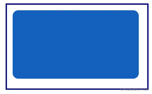 Blue Rectangle With Round Corners And White Padding