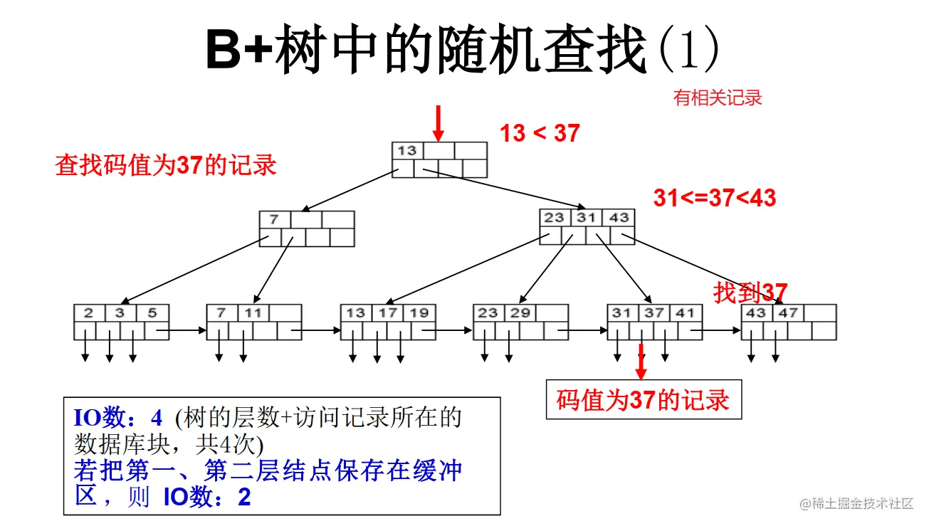 B+数随机查找1