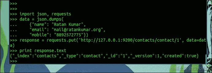 向索引提供数据