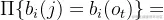 \Pi {b_i(j)=b_i(o_t)}
