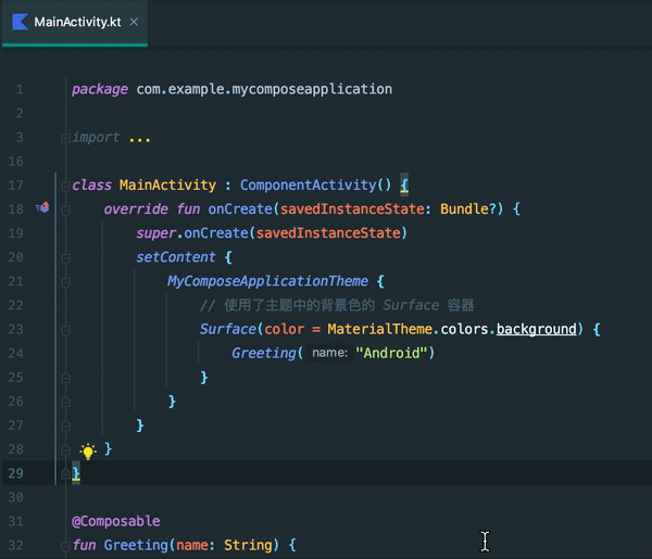 把光标移动到对应的括号
