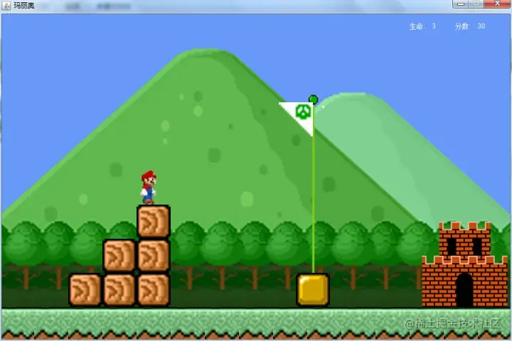 基于Java的超级玛丽游戏的设计与实现（论文+PPT+源码）