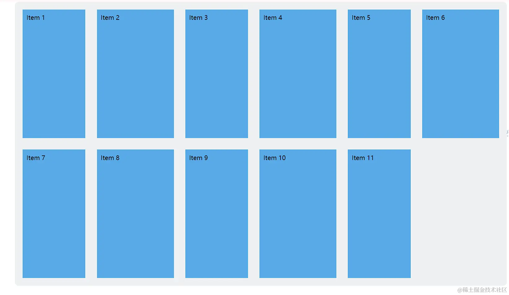 3列不同大小Grid布局