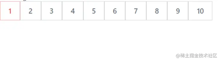 Numbered Pagination Component Display