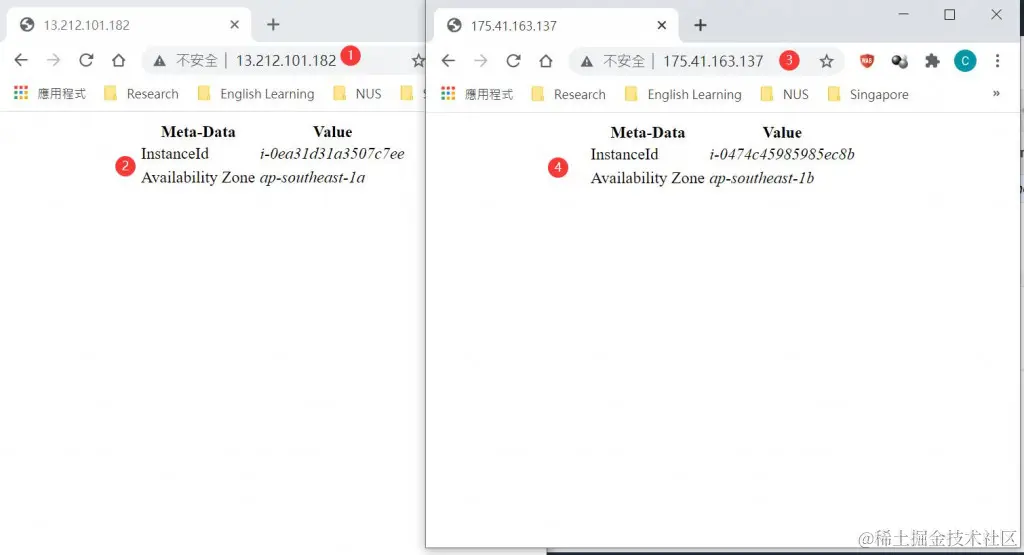  检查 EC2 的首页画面