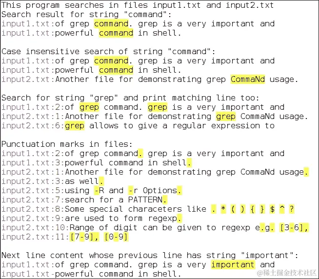 在多个文件中查找模式