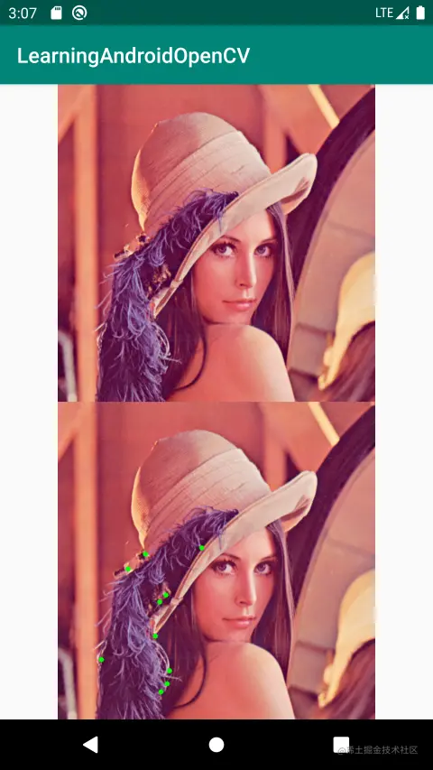 Shi-Tomasi角点检测结果