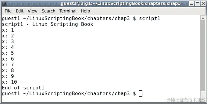 第三章 - 脚本 1