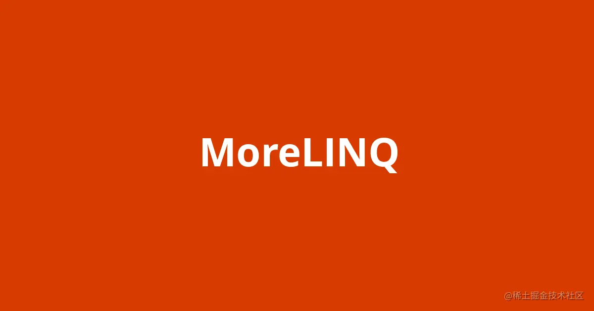 morelinq