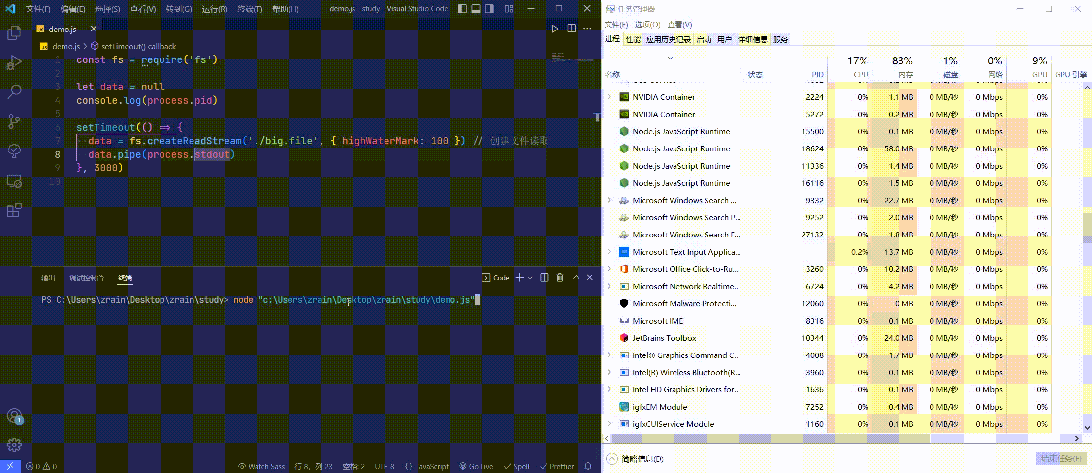 有Stream内存使用情况
