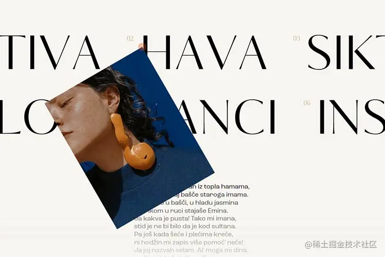 Example from Rotated 3D Letters and Image Hover Effect