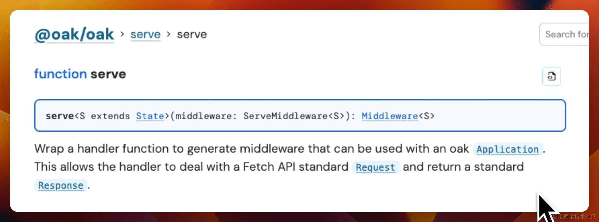 JSR 中的链接代码示例