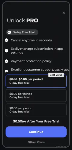 在 iPhone 预览中查看所有订阅计划