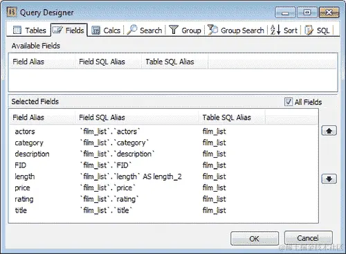 使用查询向导准备数据
