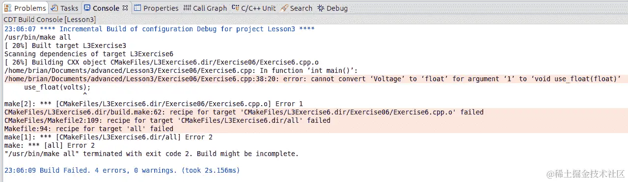 图 3.47：电压转换为浮点数失败