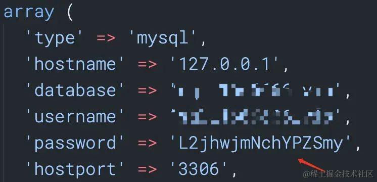 对应的数据库以及数据库账号密码