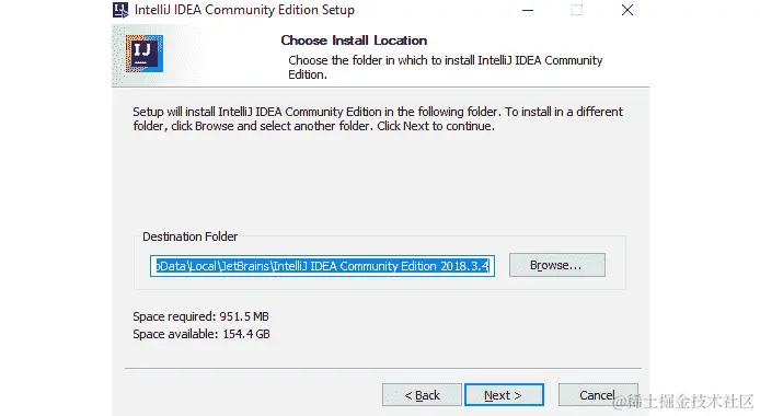图 0.2：选择安装位置的向导