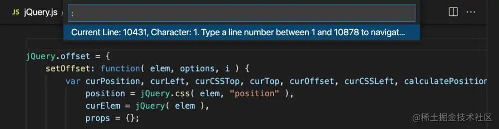 Go to a specific line