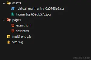 multi-entry 打包生成的内容