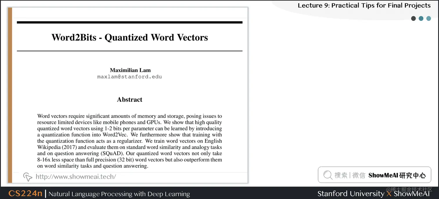 Word2bits - Quantized Word Vectors