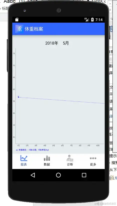 安卓APP源码和设计报告——体重档案APP（含答辩PPT）