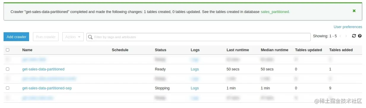 AWS Glue Studio - glue crawlers