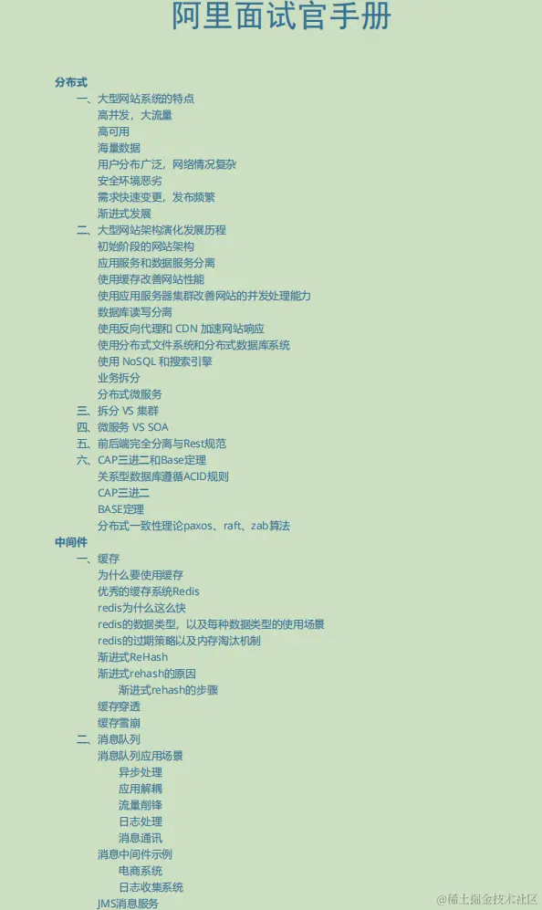 八面阿里成功吊打面试官？看完这份阿里面试官手册我懂了