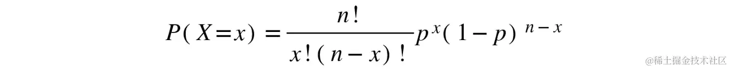 图 8.8：计算 X 的概率分布的公式