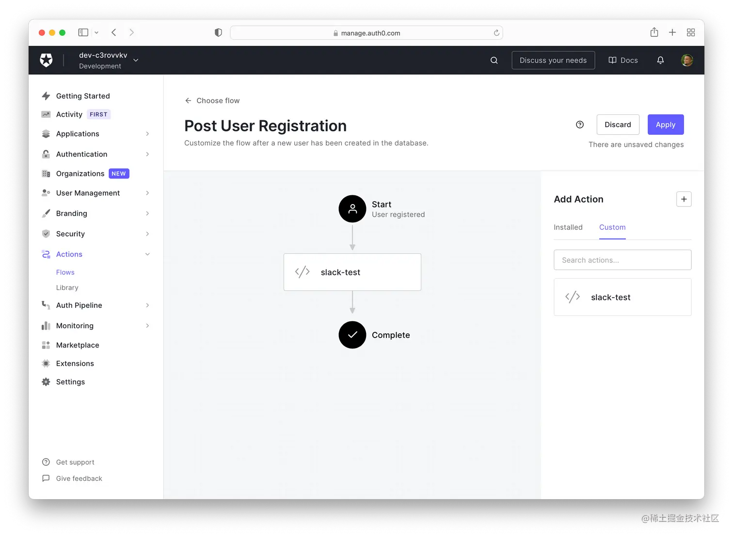 Auth0 Actions Flow visualizer
