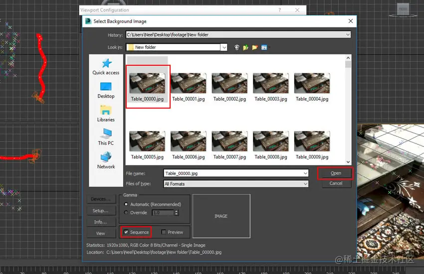 Since the live action footage is an image sequence