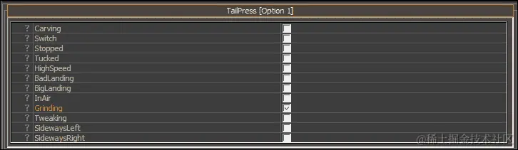 向选项附加标签