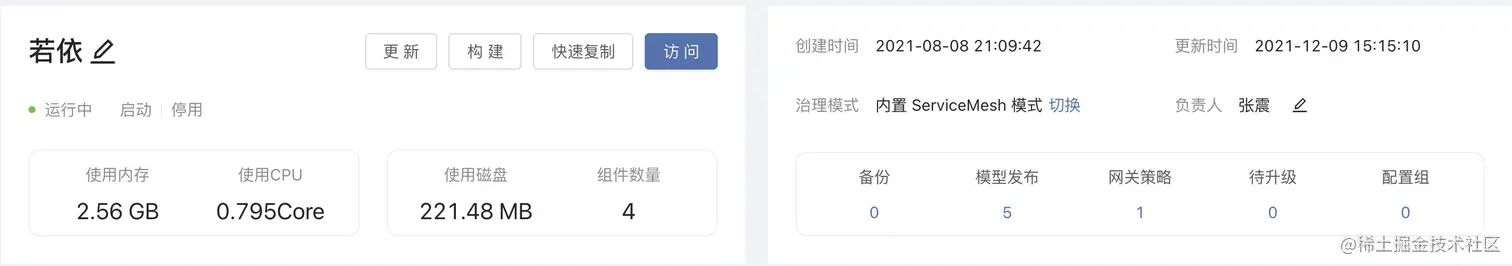 应用整体的管理