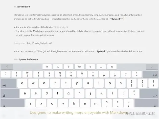 Scrrenshot of Byword