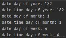 获取某天在年月周的第几天
