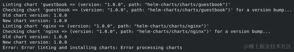 图 6.9 - 当没有图表更改时的输出