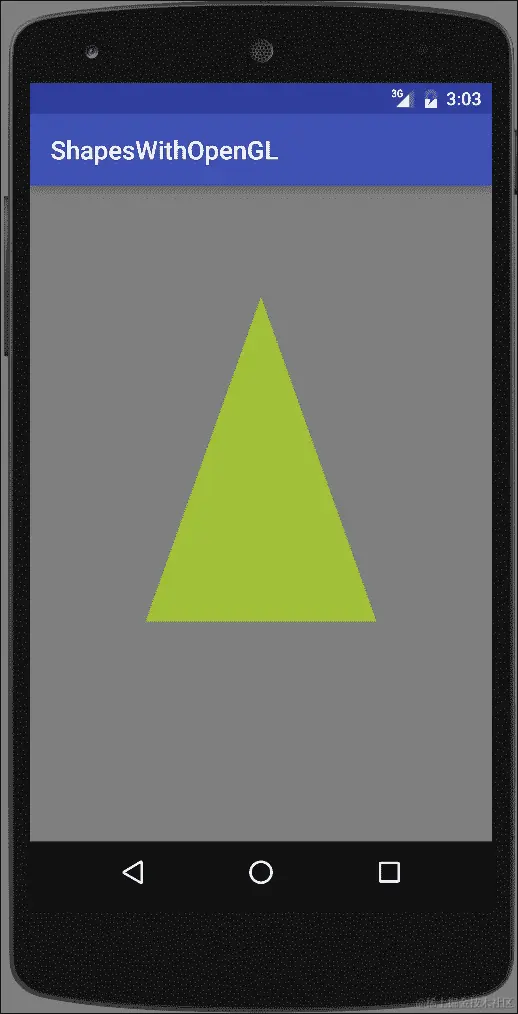 在 GLSurfaceView 上绘制形状
