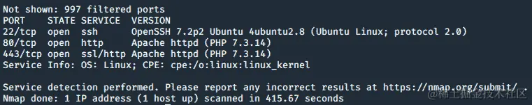 图 9.15 - 扫描我们的 WordPress 主机