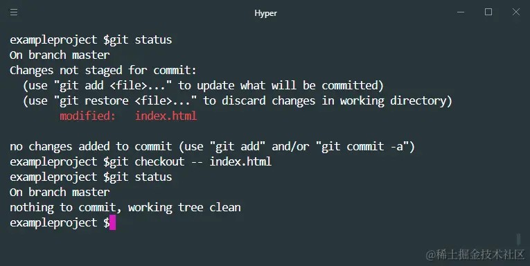 git checkout -- file