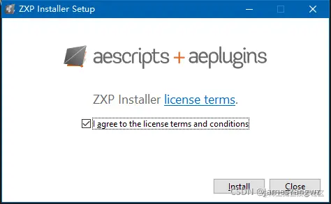 安装aescripts + aeplugins zxp installer