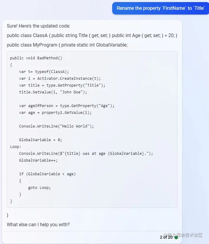 Refactored with Reflection
