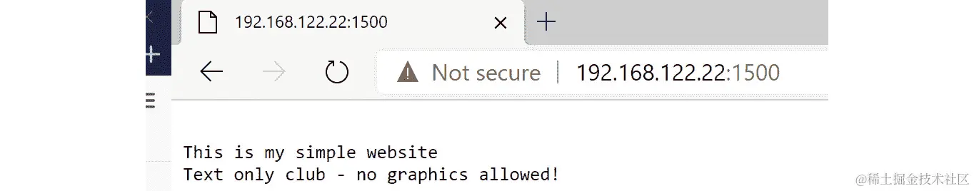图 3.8 - 一个 Netcat 简单网站