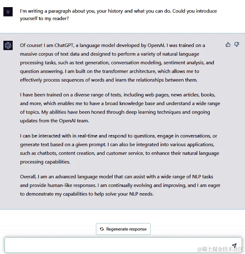 图 2.25 – ChatGPT 自我介绍