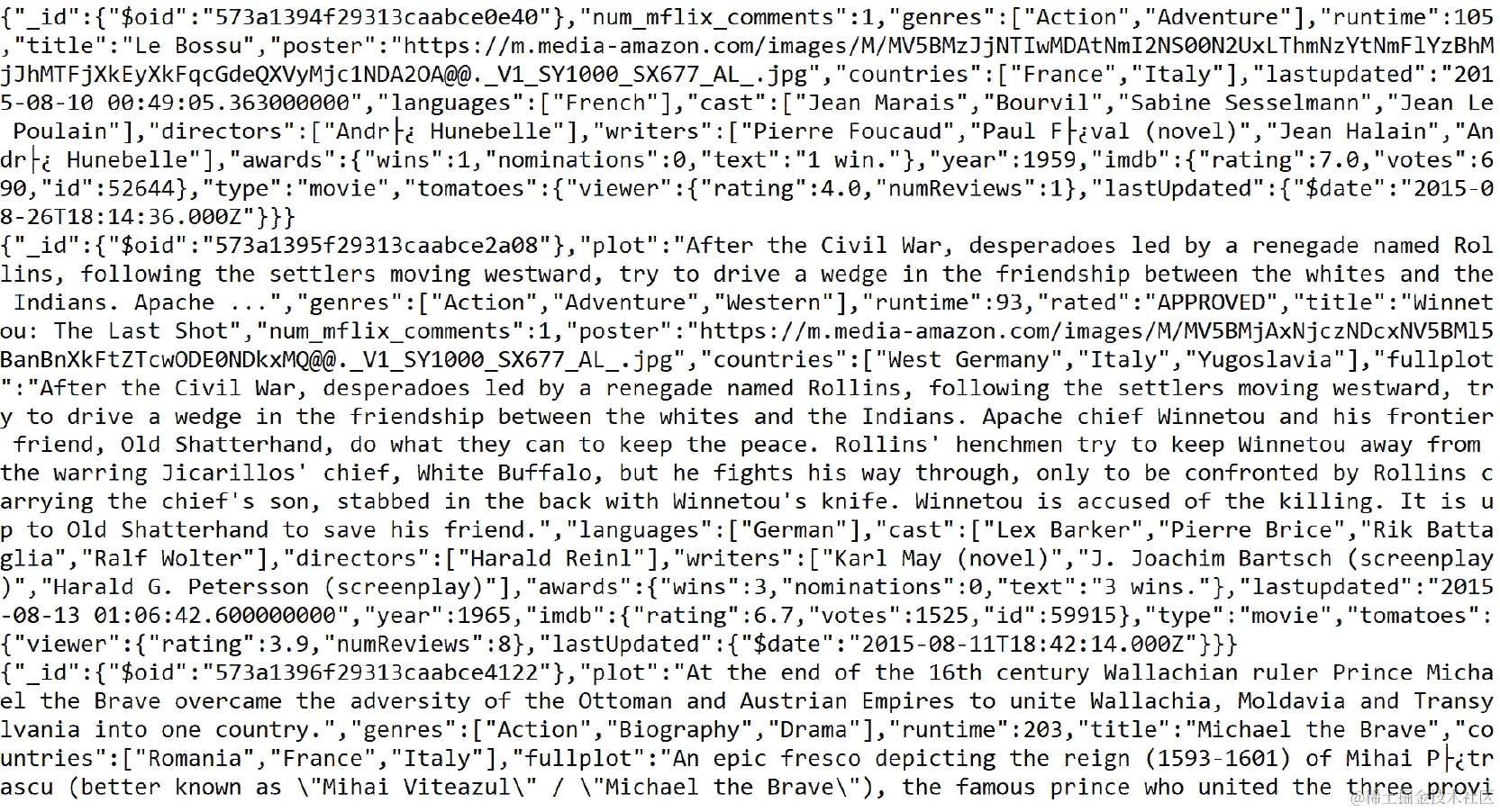 图 11.2：action_movies.json 文件的内容（为简洁起见已截断）