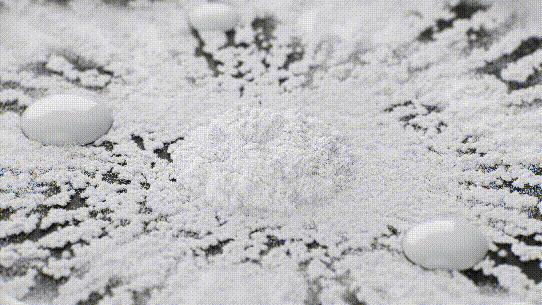 超微距展现氧化铝粉末被加热并熔化成液体的过程 - 瑞云渲染