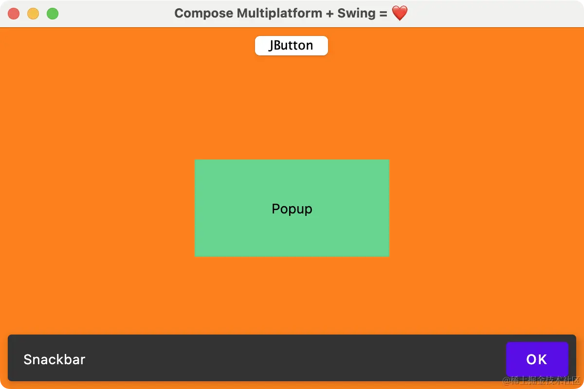 Correct overlapping with SwingPanel