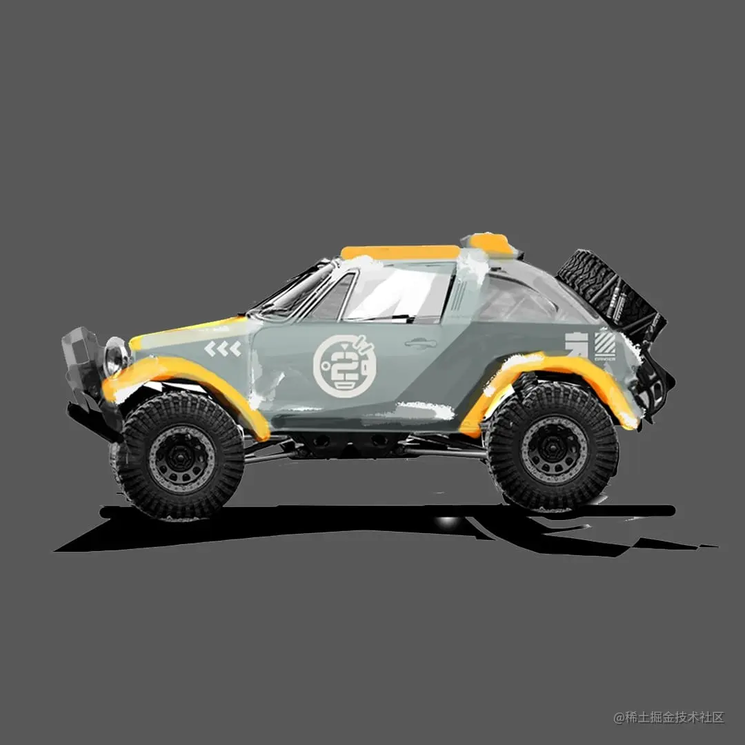 在Alchemy中绘制越野车草图 - 瑞云渲染