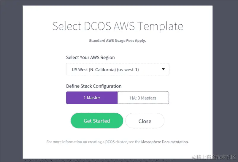 在 AWS 上使用 DCOS 部署 Mesos