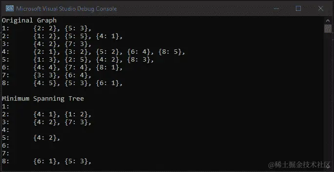 图 5.20：从给定图中获取最小生成树